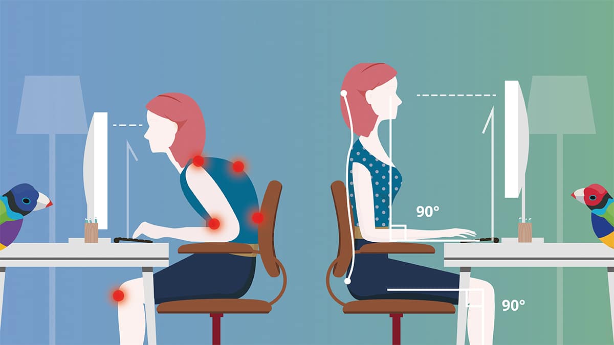 How to place a computer monitor. Ergonomic Computer Desk Setup: Monitor Position